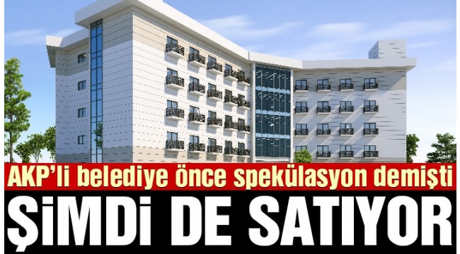 AKP'li belediye huzurevini satıyor