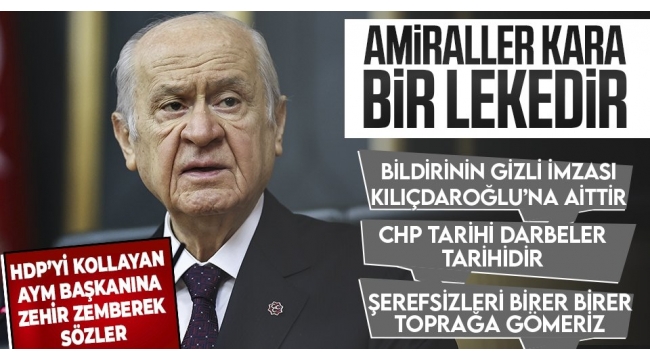 MHP LİDERİ BAHÇELİDEN CHP YE SERT SÖZLER !