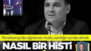 Sabah Yazarı Melih Altınok zeyrek kuşu misali kanatlanıp ta Pensilvanyalara uçan Deniz gibi.