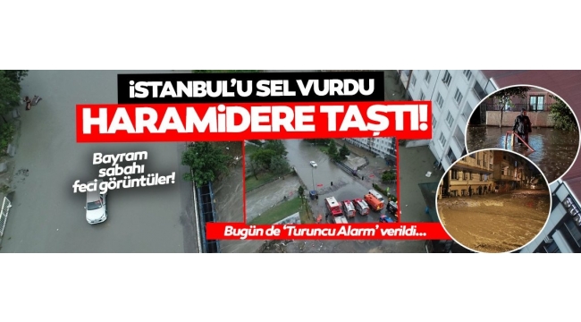 İstanbulda olağanüstü gece! Gece; gündüze döndü, Esenyurtta su baskınları yaşandı