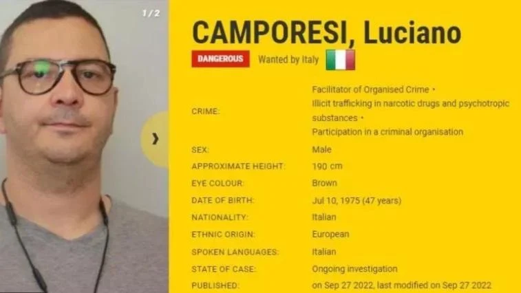 İtalyanın ve Avrupa Polis Teşkilatının peşinde olduğu, mafyayla yakın bağlara sahip önemli bir uluslararası uyuşturucu kaçakçısı olarak görülen Luciano Camporesi, Antalya'da sahte kimlikle yakalandı.
