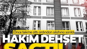 Hakim dehşet saçtı! Önce tekme attı sonra vurdu