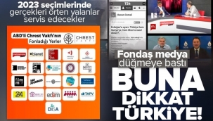 Fondaş medyaya yine Batı'dan para yağdı! Buna dikkat Türkiye! Gerçekleri örten yalanlar servis edecekler.