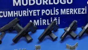 Ruhsatsız 5 silahla yakalandı, serbest bırakıldı