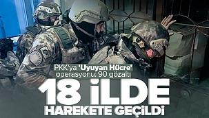 PKK'nın hücre istihbarat yapılanmasına eş zamanlı operasyon: 90 gözaltı.