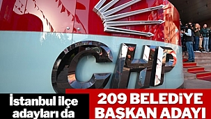 CHP'de İstanbul'un ilçeleri dahil 209 belediyenin başkan adayı belli oldu